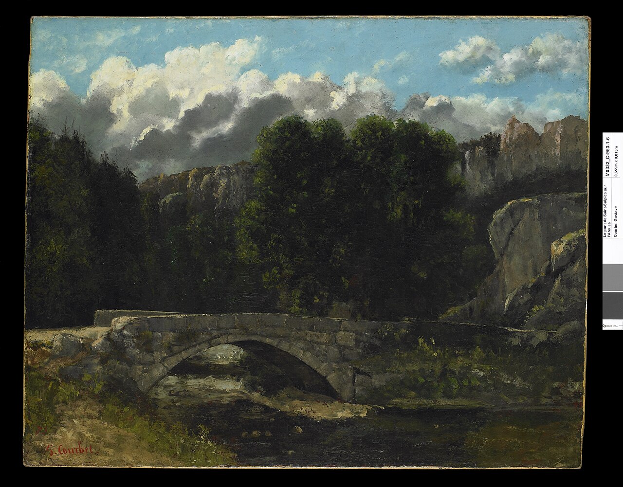 Le pont de Saint-Sulpice peint par Gustave Courbet en 1873.